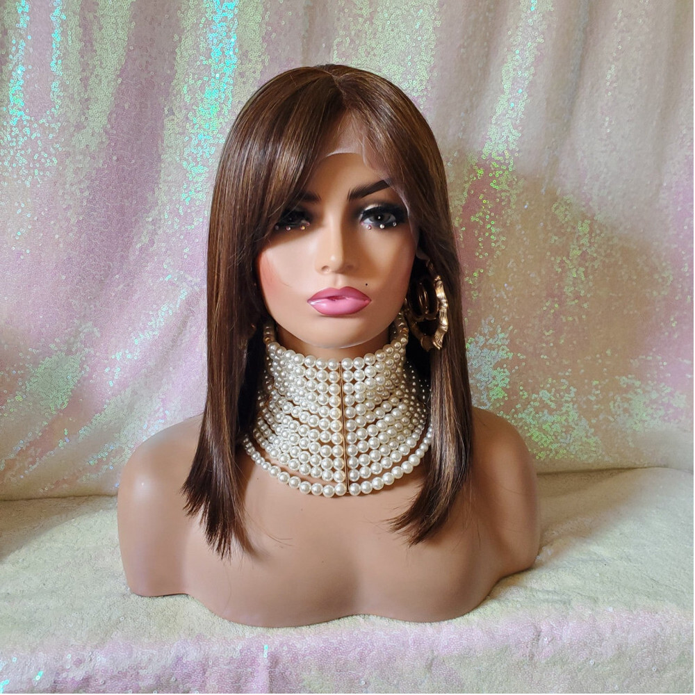 HD transparent lace front bob wig